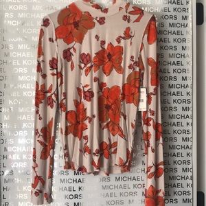 Long sleeve floral free people shirt